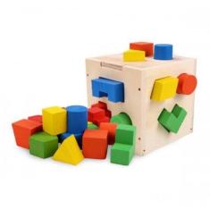 Brinquedo Pedagógico Educativo Cubo Passa Formas