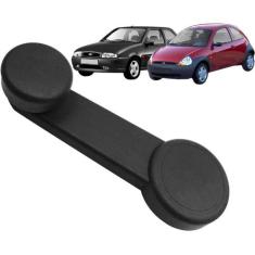 Manivela Vidro Ka Fiesta 96 a 08 Plástico Preta - AMC