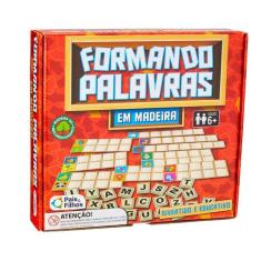 Brinquedo Pedagógico Madeira Formando Palavras Pais e Filhos