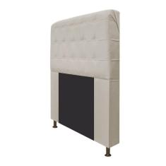 Cabeceira Estofada Dama 160 Cm Queen Size Bege