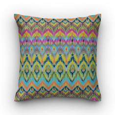 Capa de almofada VivaIN geométrico suede chevron colorido