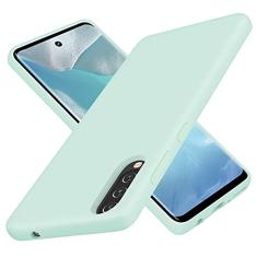 NUIMADL Capa de silicone líquido compatível com Galaxy A50, proteção total de borracha gel à prova de choque para Galaxy A50/A50s/A30s 6,4 polegadas 2019 (verde)