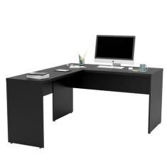 Mesa De Escritório Escrivaninha Em L 1.40x1.50 Tampo 30mm - NetMobil, 