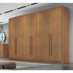 Guarda Roupa Casal 6 Portas 8 Gavetas Himalaia Móveis Novo Horizonte - Cumaru