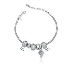 Pulseira Du Vin Revestida Em Ródio