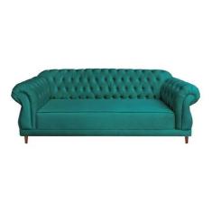 Sofá Chesterfield Elisabeth Suede Thifany - Novo Encanto