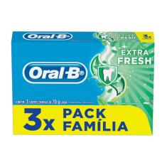 Kit Creme dental Oral-B Extra Fresh 3 unidades 70g