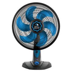 Ventilador de Mesa Mallory Ozônic TS 40cm, 6 Pás, 126W - Preto/Azul