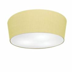 Plafon Cone Md-3004 Cúpula Em Tecido 15/50x40cm Algodão Crú - Bivolt