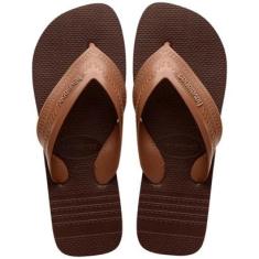 Chinelo Havaianas Hybrid Be Masculino - Marrom - 41/42-Masculino
