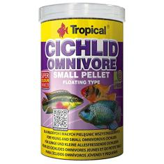 Tropical Ração Para Peixe Cichlid Omnivore Small Pellet 360G