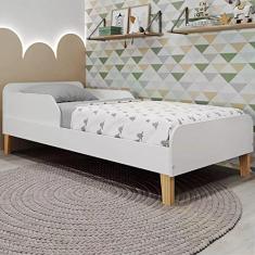 Cama Infantil Solteiro Montessori Movelbras Branco