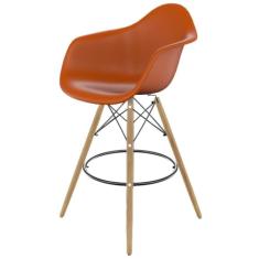 Banqueta para Sala de Jantar Arm Pp Dsw Tangerina