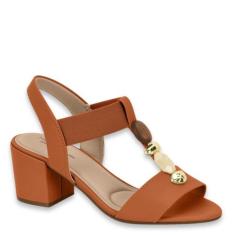 Sandália Feminina Modare Salto Baixo Grosso Conforto 7109465, Conhaque