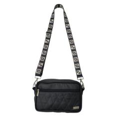 Bolsa Feminina Transversal Couro Legítimo Preto  Coutre Bolsas