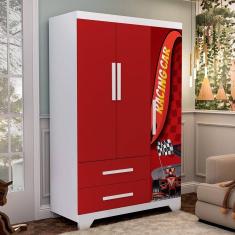 Guarda Roupa Organizador Infantil Personagem Vermelho
