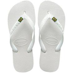 Chinelo Havaianas Brasil Branca, 41/42