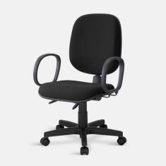 Cadeira Diretor Turim Giratória Back 2585 C/br 0097 - Arazzi, Preto