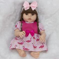 Boneca Bebe Reborn Recem Nascida Menina Bolsa Maternidade - Cegonha Re