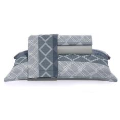 Jogo De Cama Solteiro 250 Fios Toque De Algodão