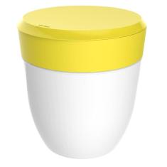 Lixeira 2,5 Litros Redonda Cesto Lixo Bancada Cozinha Escritório Banheiro Branca - Crippa