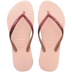 Chinelo Feminino Dedo Borracha Havaianas Slim Sparkle Glitter-Feminino