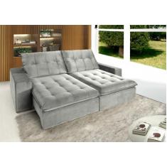 Sofá Retrátil e Reclinável 2 Lugares Petra YesCasa