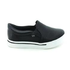 Tênis Slip on Via Marte Napa Flower 016-009-01 -Feminino