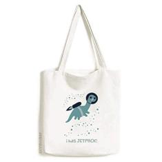 Bolsa de lona casual Universo e Alienígena Spacewalk