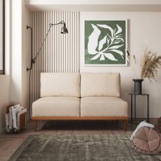 Sofá 2 Lugares Boreal com Mola Ensacada CabeCasa MadeiraMadeira Bege