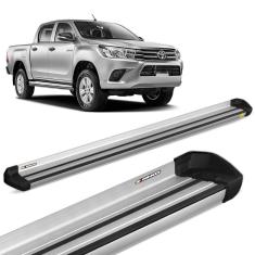 Estribo Lateral Hilux 2005 a 2015 Aluminio Prata Keko K1