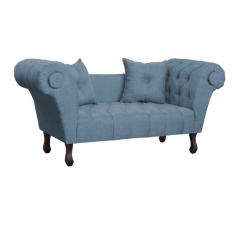 Namoradeira Dubai Linho Azul - Montanaris Decor