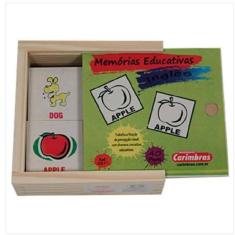 Jogo Da Memória Inglês - Carimbras - 40 Peças