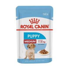 Ração Úmida Royal Canin Sachê para Cães Puppy Médio Filhotes 140g