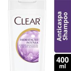 Shampoo Clear Anticaspa Hidratação Intensa 400ml, 400ml