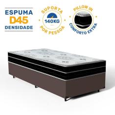 Cama Box com Colchão de Espuma D45 Pillow In Anjos OrtoConfort Solteiro 88cm
