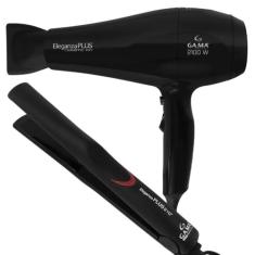 Kit Prancha e Secador de Cabelo Eleganza Plus 220v