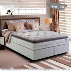 Cama Box Herval Queen Adapt, Molas Ensacadas, 73 x 158 x 198 cm