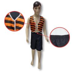 Fantasia Infantil Drácula Curta Verão Halloween Tamanho G