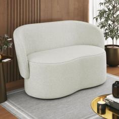 Sofá Namoradeira 2 Lugares Orgânico Bouclê Luxo  Balaqui - Balaqui Dec