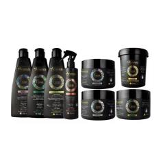 Kit Arvensis Cachos Naturais Crespos E Crespíssimos 8 Itens