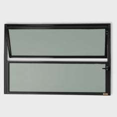 Janela de Alumínio Basculante 40x40cm Vidro Mini Boreal Master Brimak