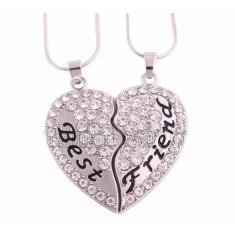 Colar Eternas Amigas bff Lindíssimo Folheado a Prata