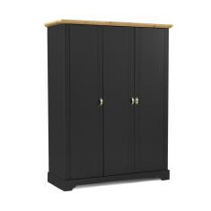 Guarda Roupa Solteiro 3 Portas Toledo Edez Cinza