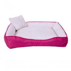 Cama Para Pet Cães E Gatos Sherpa Porte Grande Pink
