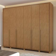 Guarda-roupa 6 Portas 6 Gavetas 100% Mdf com Pés Imperatore - Móveis L