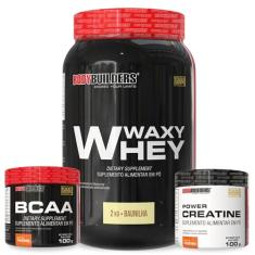 Kit Waxy Whey Baunilha 2kg + BCAA 4,5 100g + Power Creatina 100g – Bodybuilders