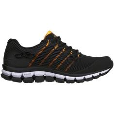 Tênis Olympikus Dynamic Masculino Original, 42, Preto, Laranja, Mascul
