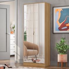 Sapateira com Espelho 1 Gaveta 2 Portas Grife - Demóbile