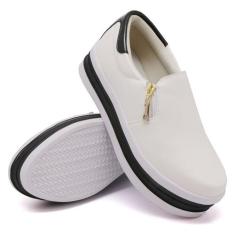 Tênis Slip On Feminino Sapa tênis Estiloso Moda Jovem Casual Elástico 